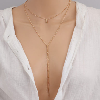 Retro clavicle necklace
