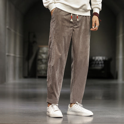 Corduroy casual pants