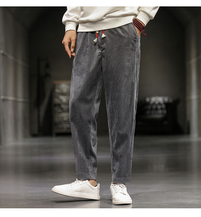 Corduroy casual pants