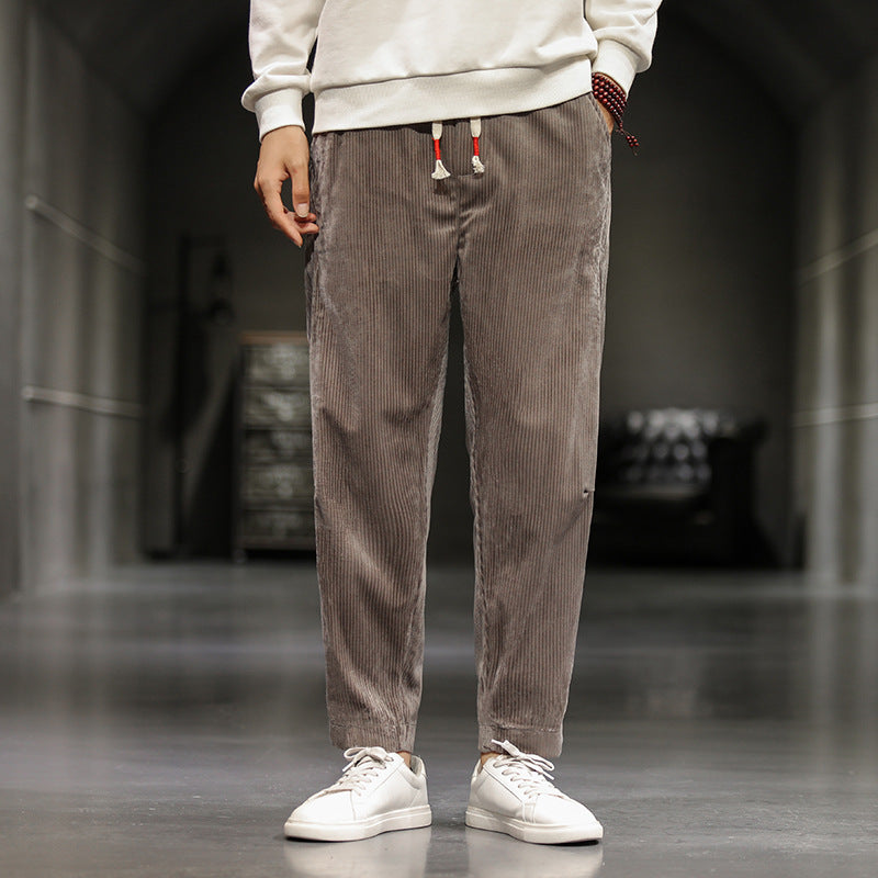 Corduroy casual pants