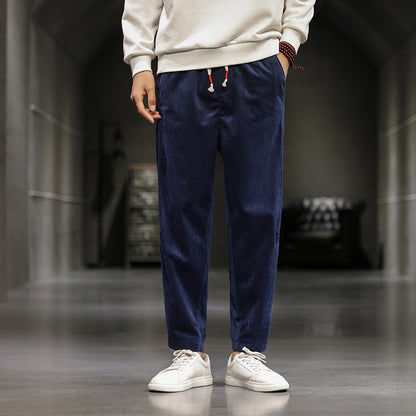 Corduroy casual pants