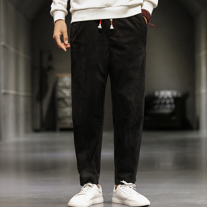 Corduroy casual pants