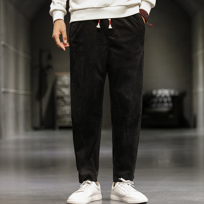 Corduroy casual pants