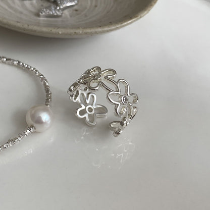 Designer white gold plated rings. Select one or multiple styles to combine.