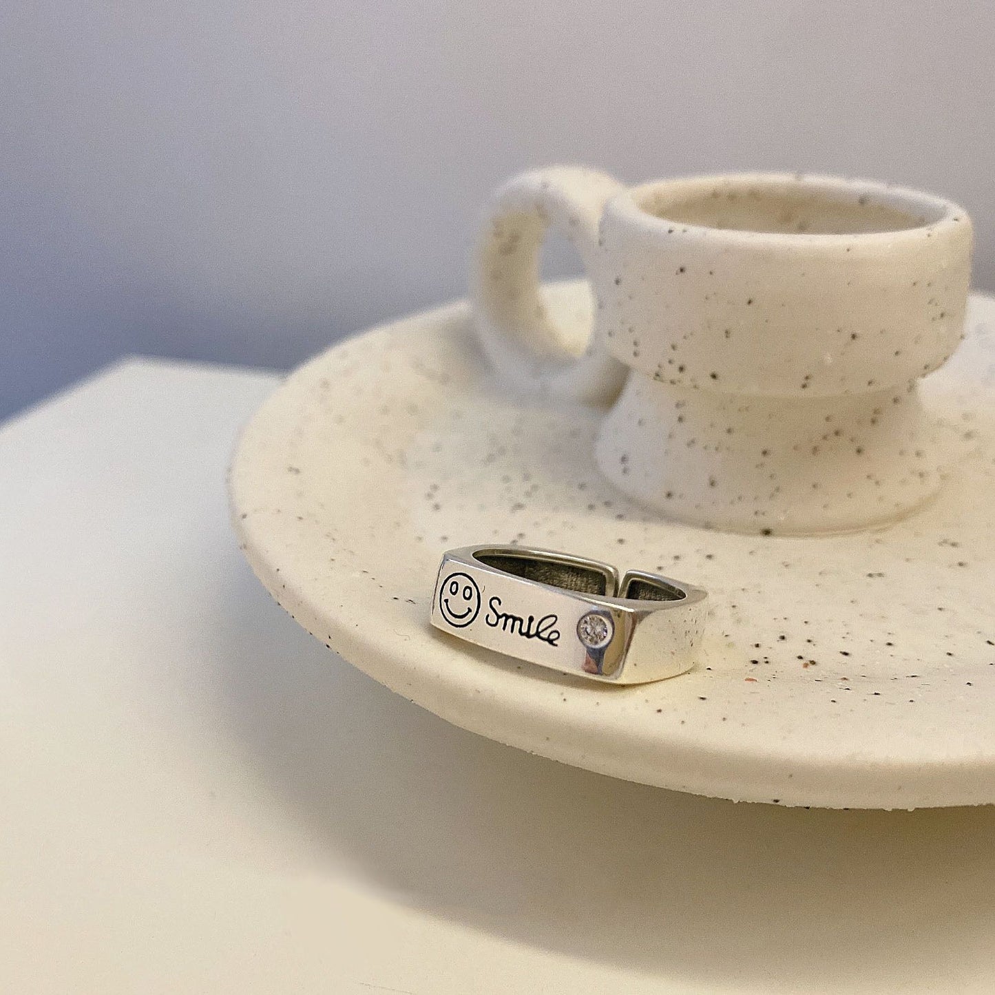 Designer white gold plated rings. Select one or multiple styles to combine.