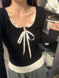 Coquette Women's Shirt With Bow