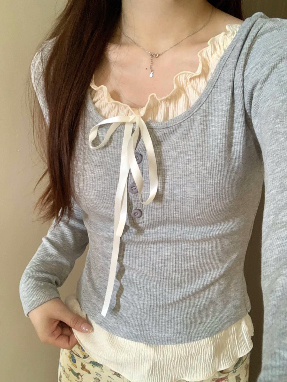 Coquette Women's Shirt With Bow