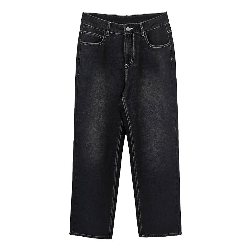 Women's Black Oversized Jeans
