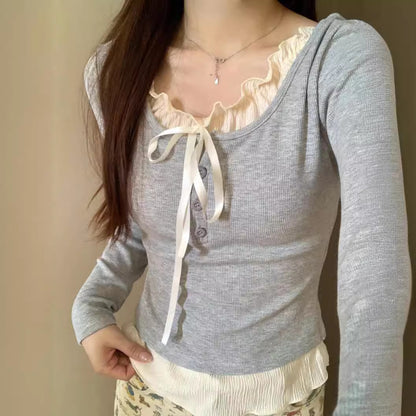 Coquette Women's Shirt With Bow