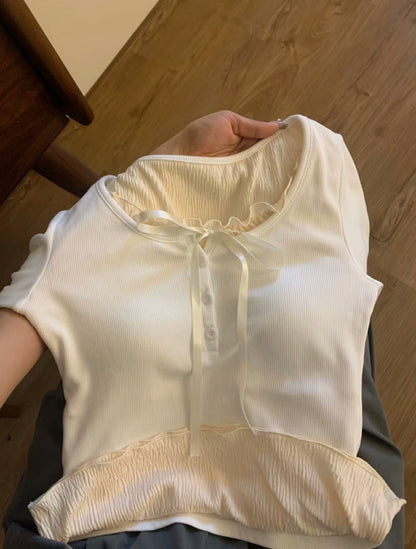 Coquette Women's Shirt With Bow