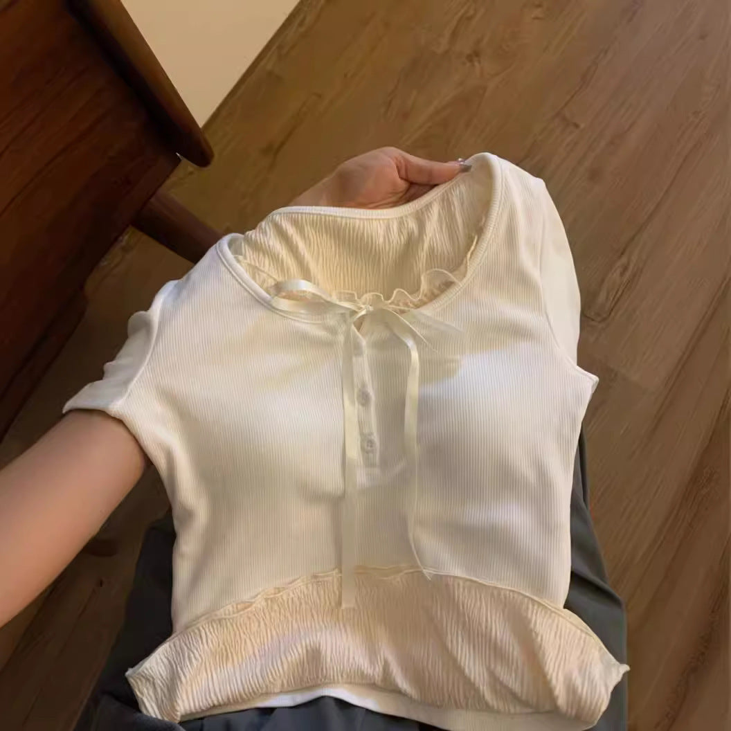 Coquette Women's Shirt With Bow