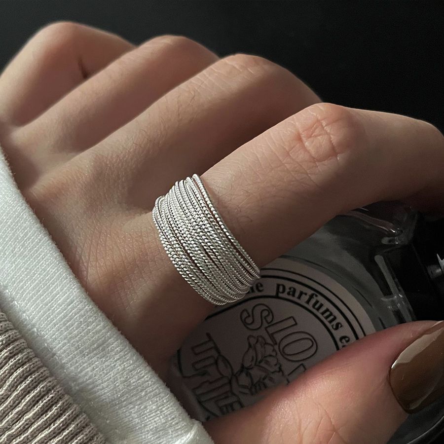 Designer white gold plated rings. Select one or multiple styles to combine.